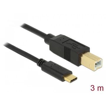 Delock USB 2.0 kábel Type-C a B-típusú 3 m