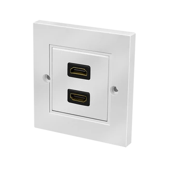 Logilink HDMI fali lemez csatlakozóval HDMI aljzat, 2 port, fehér