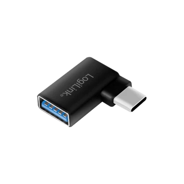Logilink USB 3.2 Gen 1 Type-C adapter, C/M-USB-A/F, 90 -os szög