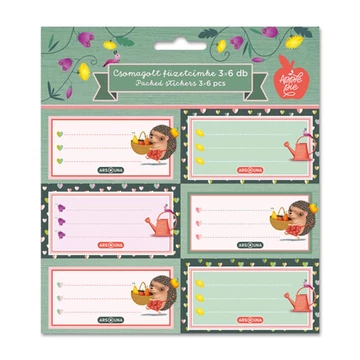 Ars Una: Apple Pie Süni mintás csomagolt füzetcímke 3x6db-os