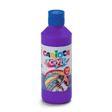 Acrylic 250ml-s akril festék lila színben - Carioca