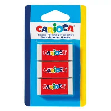 Papírtokos radír 3db-os szett - Carioca