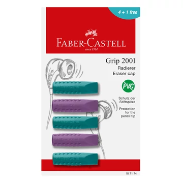 Faber-Castell: GRIP 5 db-os kupakradír szett lila és kék színben