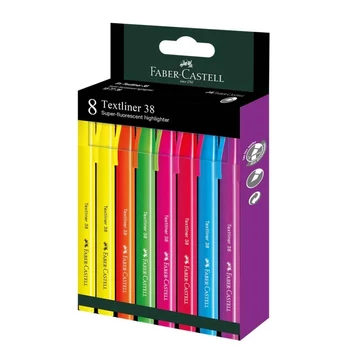 Faber-Castell: Textliner 38 Szövegkiemelő szett fluoreszkáló színekkel 8db-os csomag