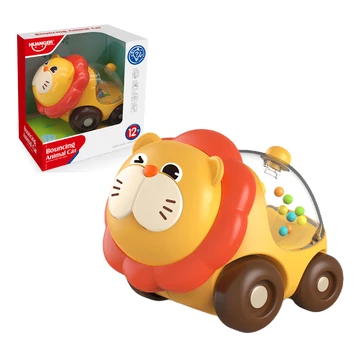 Happy World: Gurulós csörgő oroszlán 11cm