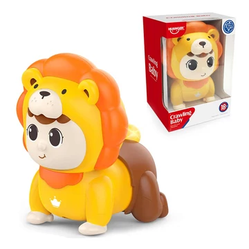 Happy World: Kúszó-Mászó Baba oroszlán jelmezben 13x17cm