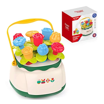 Happy World: Virágkosár formaválogató készségfejlesztő bébijáték