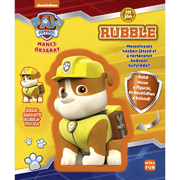 Móra: Mancs őrjárat - Itt jön Rubble foglalkoztató mesekönyv