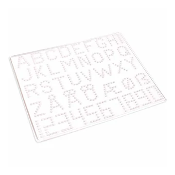 PlayBox: 5mm-es MIDI vasalható gyöngy alaplap betűk, számok és szimbólumok 5db-os csomag