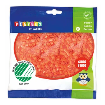 PlayBox: 5mm-es MIDI vasalható gyöngy narancssárga színben 6000db-os csomag