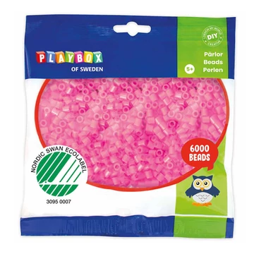 PlayBox: 5mm-es MIDI vasalható gyöngy pink színben 6000db-os csomag