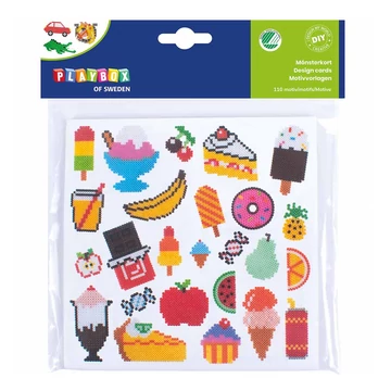 PlayBox: 5mm-es MIDI vasalható gyöngy sablon kártyák 110 motívummal