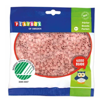 PlayBox: 5mm-es MIDI vasalható gyöngy világos bézs színben 6000db-os csomag