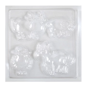 PlayBox: A farm állatai gipszkiöntő forma 17x17cm