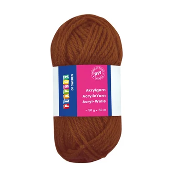PlayBox: Akril fonal 50g barna