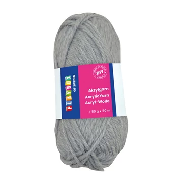 PlayBox: Akril fonal 50g szürke