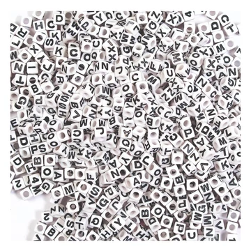 PlayBox: Betűs fekete-fehér gyöngy szett 300db-os