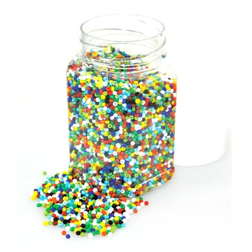 PlayBox: Fűzhető színes műanyag gyöngyök 2-3 mm 500g-os csomag