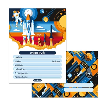 Ars Una: Gravity űrhajós 10 db-os meghívó szett borítékkal