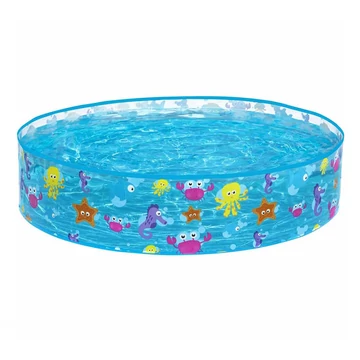 Bestway: Fill 'N Fun Sparkling Sea tengeri állatos merevfalú pancsolómedence, ? 122 x 25 cm