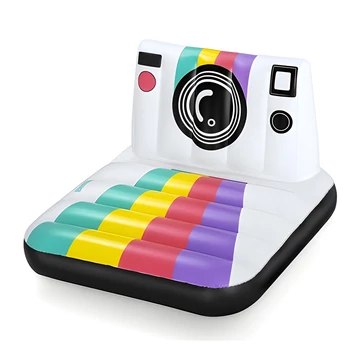 Bestway: Szivárványos polaroid fényképezőgép gumimatrac 127x102cm