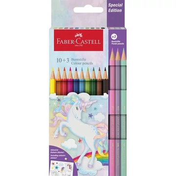 Faber-Castell: Grip Unikornis színes ceruza szett 13db-os pasztell színekben