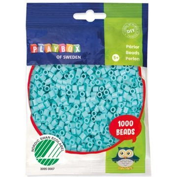 PlayBox: 5mm-es MIDI vasalható gyöngy 1000db-os pasztell türkizkék színben