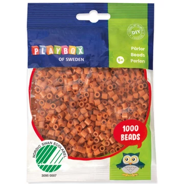 PlayBox: 5mm-es MIDI vasalható gyöngy 1000db-os világosbarna színben