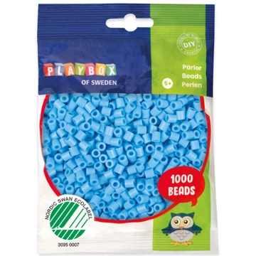 PlayBox: 5mm-es MIDI vasalható gyöngy 1000db-os világoskék színben