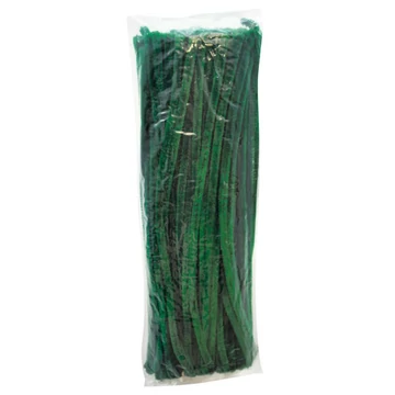 PlayBox: Zöld színű zsenília szálak 100db 6mm