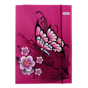 Spirit: Flowers pillangós gumis mappa 600gr A/4