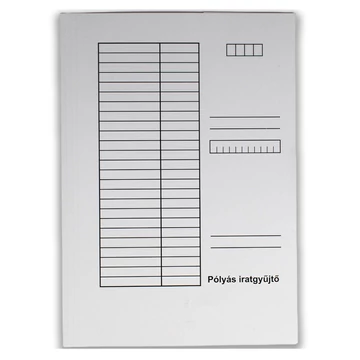 Fehér pólyás dosszié A/4 230g