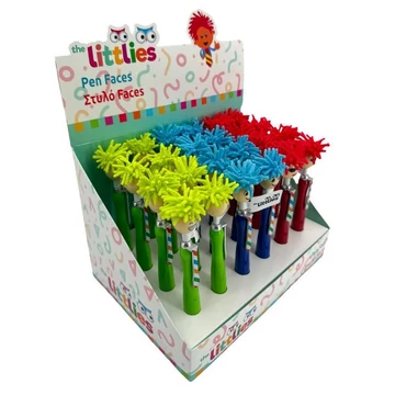 The Littlies: Színes fejek kialakítású tollak többféle 1db