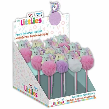 Luna: Pompom unikornis fejes ceruza többféle változatban 1db