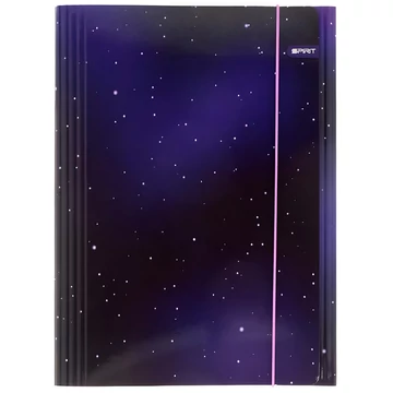 Spirit: Soft Purple csillagos űr gumis mappa A/4
