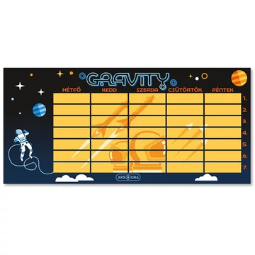 Ars Una: Gravity ûrhajós kétoldalas órarend