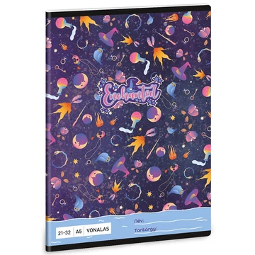 Ars Una: Enchanted boszi mintás vonalas füzet A/5