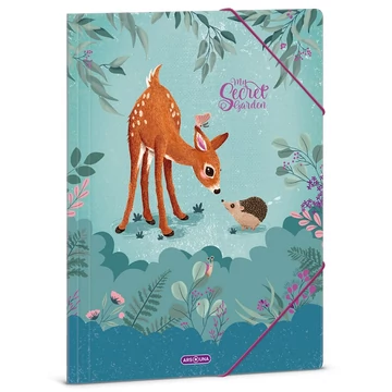 Ars Una: My Secret Garden õzikés gumis mappa A/4