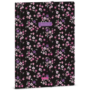 Ars Una: Pearl Blossom virágos gumis mappa A/4