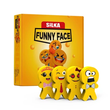 Nebulo: Silka radír - vicces arcok 1db