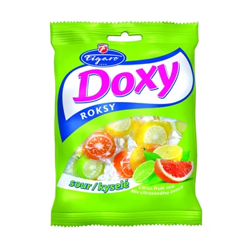Figaro Doxy Roksy savanyú gyümölcs cukorka 90g