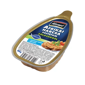 Hamé afrikai harcsa pástétom zöldséggel 100 g