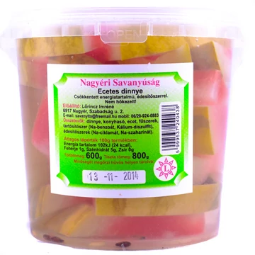 Nagyéri vödrös ecetes dinnye 500g