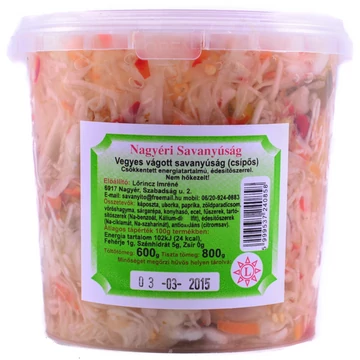 Nagyéri vödrös csípős vegyesvágott 600g