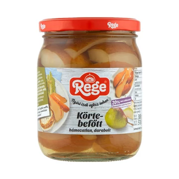 Rege darabolt hámozatlan körte befőtt