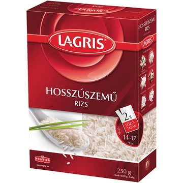 Lagris hosszúszemű rizs 2x125g