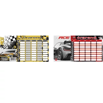 T-Creative sportcars mini órarend 1db-os kiszerelésben N13042TSC