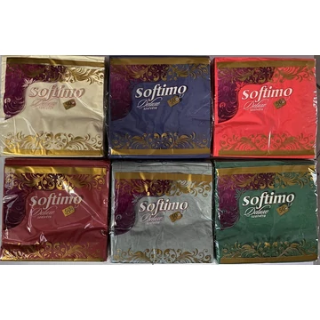 Softimo szalvéta 2rétegű 50 db-os kiszerelésben 33x33cm többféle színben 