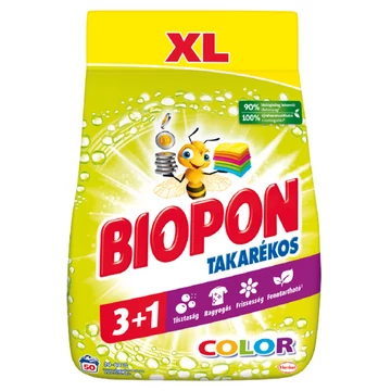 Biopon takarékos mosópor 3kg 50 mosás XL color