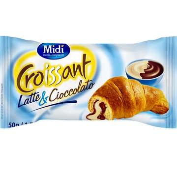 Midi tej és csoki ízesítésű croissant 50g
